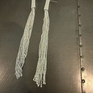 A New Day Silver Chain Earrings